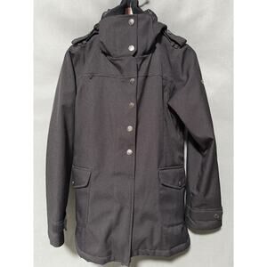 Roxy Snowboard Ski 10k Black Wintersports Winter Jacket Coat Womens SMALL